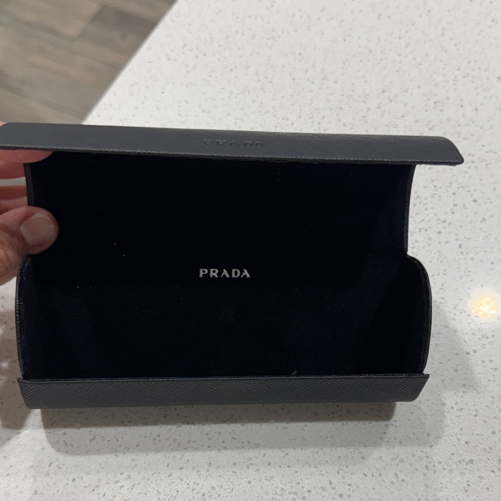 Prada Textured Black Eyewear Case - Picture 2 of 2
